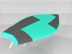 surf board Modèle 3D