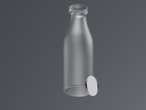 milk bottle 3D Model