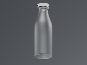 milk bottle 3D 模型