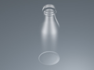 milk bottle 3D 模型