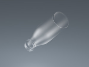 milk bottle 3D 模型