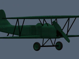 u2 soviet plane 3D Model