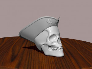 skull pirate Modelo de impresión 3D