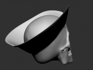 skull pirate Model Cetak 3D