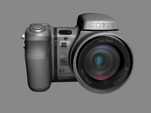 sony cyber-shot dsc-h9 digital camera 3D Models