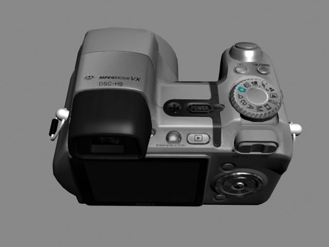Download sony cyber-shot dsc-h9 digital camera 3D Model