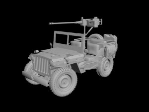 willys army jeep 3D Model