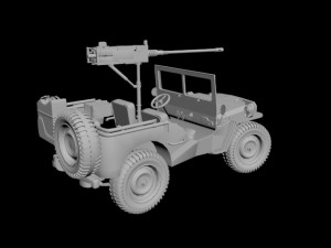 willys army jeep 3D Model