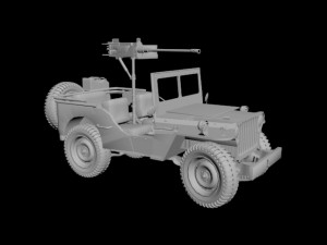 willys army jeep 3D Model