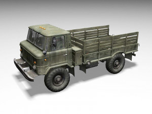 gaz-66 soviet truck 3D Model