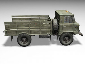 gaz-66 soviet truck 3D Model