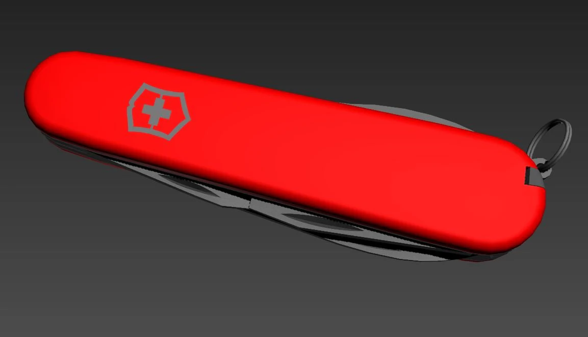 victorinox swiss army knife 3D Model .c4d .max .obj .3ds .fbx .stl .blend 