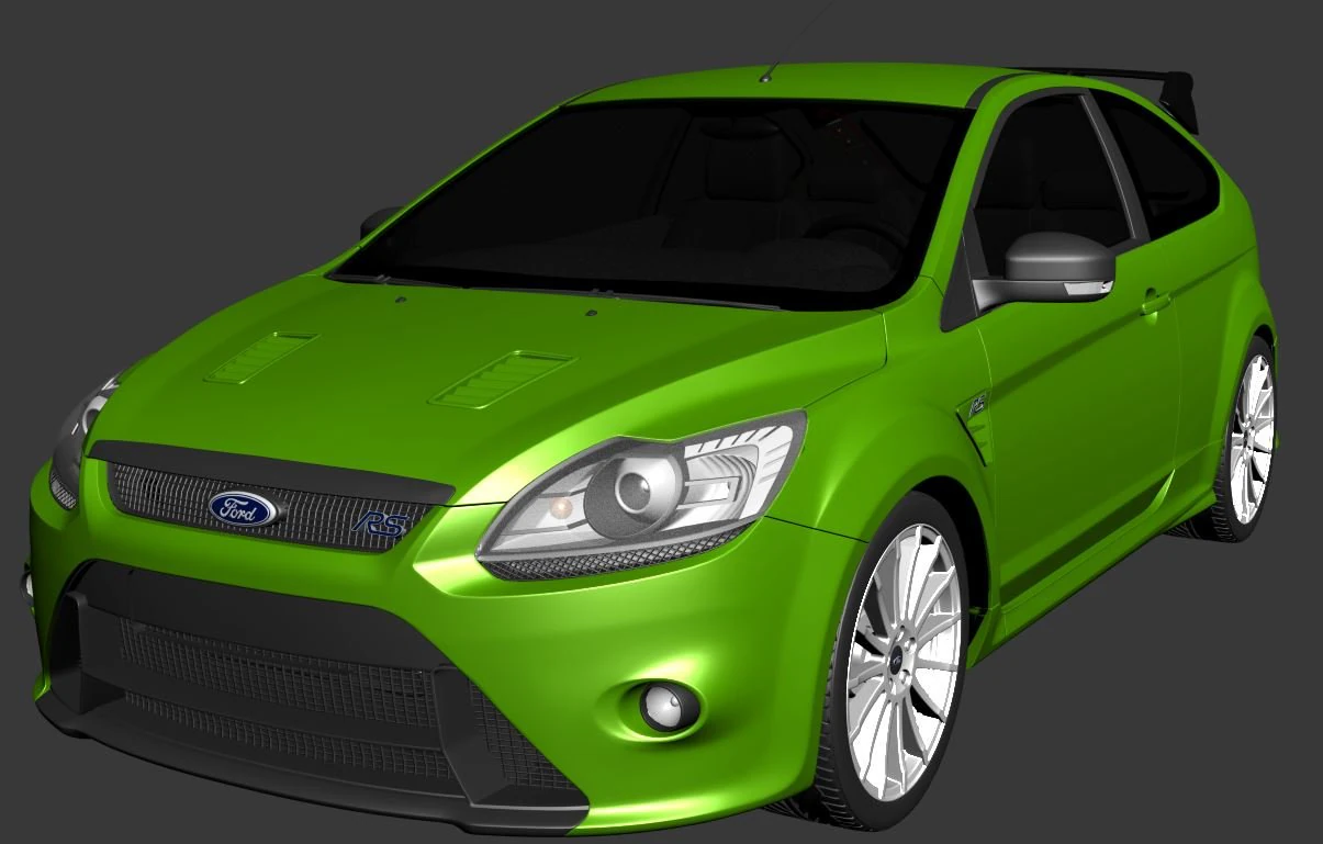 Ford-focus rs 3D Model .c4d .max .obj .3ds .fbx .stl .blend 