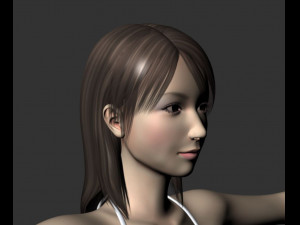 bikini beautiful girl 3D Model