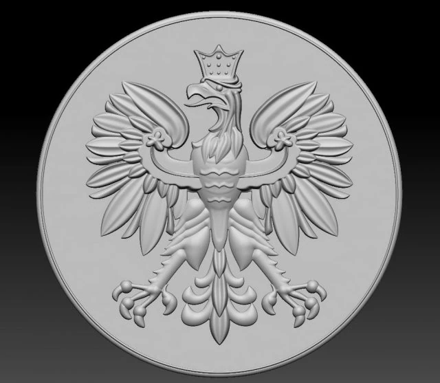 moneda &aacute;guila Modelo de impresión 3D .c4d .max .obj .3ds .fbx .stl .blend 