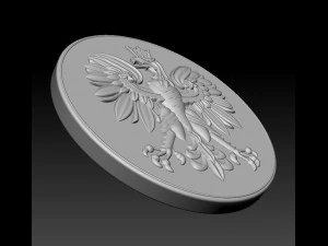 moneda &aacute;guila Modelo de impresión 3D