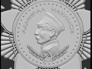 Medal order admiral Nahimov 3D-printmodel