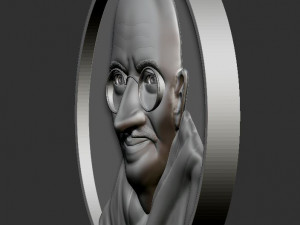 Mahatma Gandhi relief model 3D Принт Модель