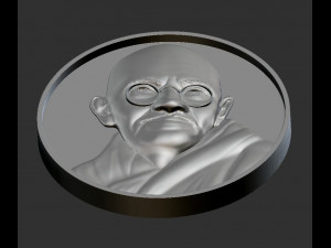 Mahatma Gandhi relief model 3D Принт Модель