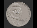 Coin Jefferson 3D Print Models