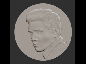 Elvis medal coin 3D Print Models