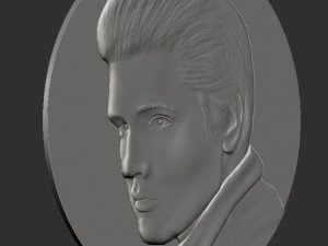 Elvis medal coin 3D Print Model