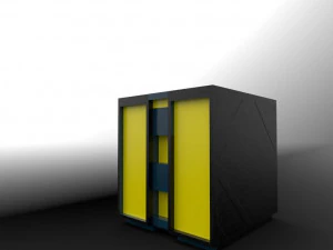 स्की-फाई बॉक्स 3D मॉडल