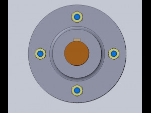 flanged coupling 3D 打印模型