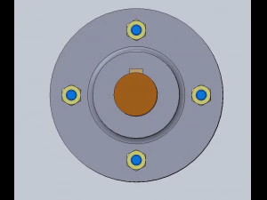 flanged coupling 3D Print Model