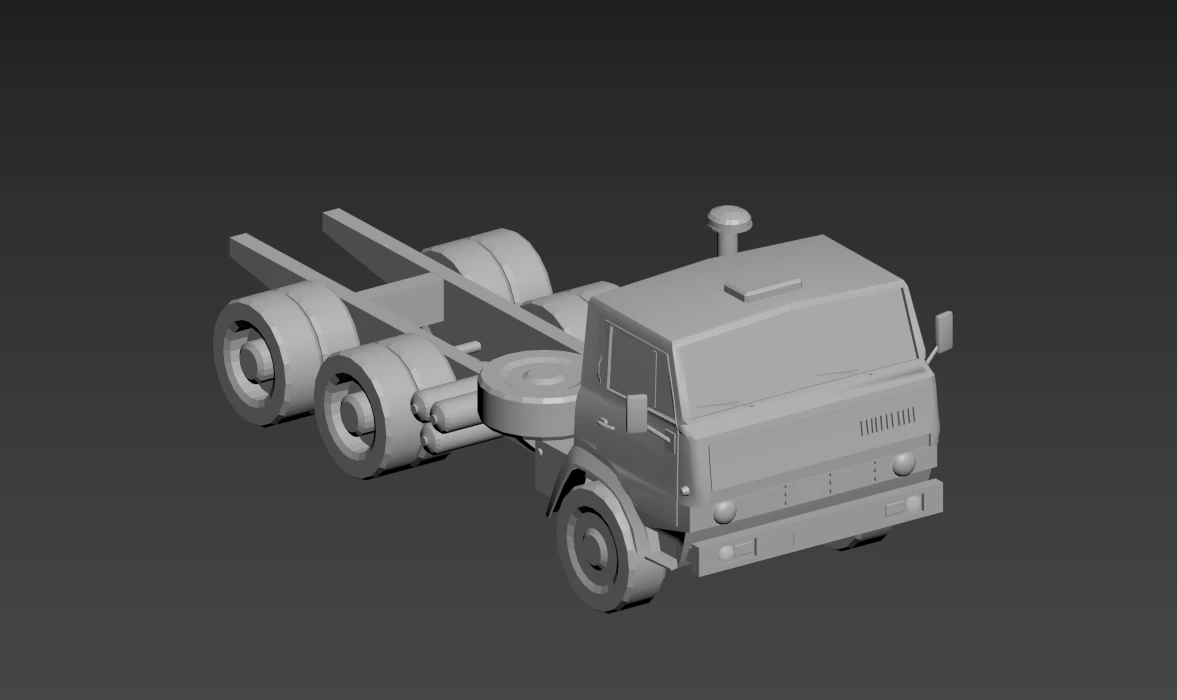 kamaz-5320 3D Model .c4d .max .obj .3ds .fbx .stl .blend 