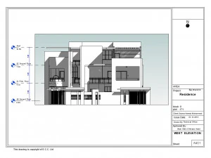 modern villa in revit 2017 3D Model