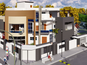 modern villa in revit 2017 3Dモデル