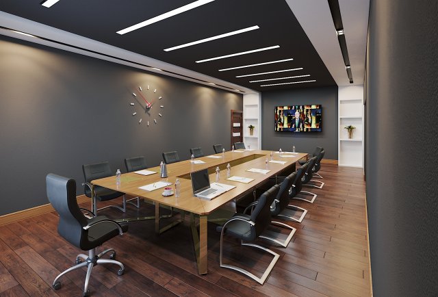 director office Modello 3D .c4d .max .obj .3ds .fbx .stl .blend 