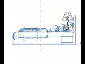 king bed Modelo 3D