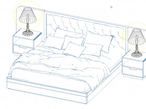 king bed Modelo 3D