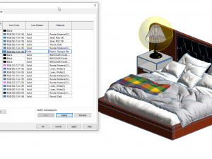 king bed Modelo 3D