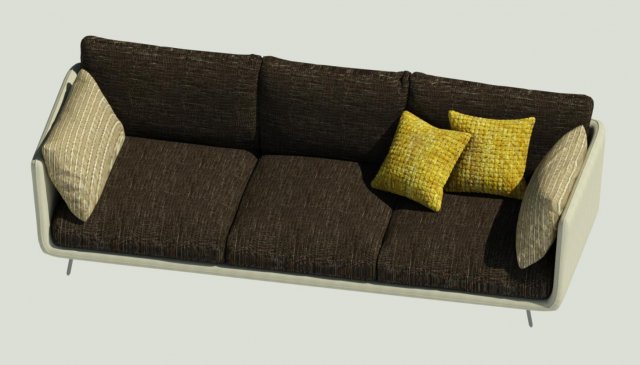 nubian sofa 3Dモデル .c4d .max .obj .3ds .fbx .stl .blend 