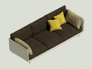nubian sofa 3Dモデル