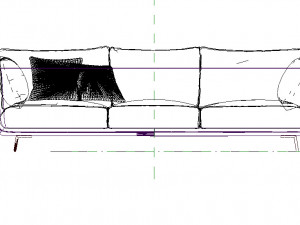 nubian sofa 3Dモデル