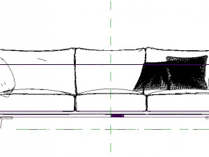 nubian sofa 3D Model