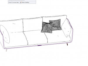 nubian sofa 3Dモデル