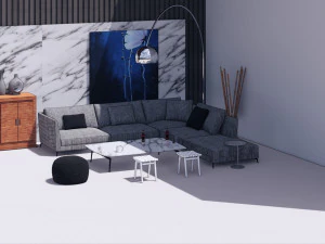 revit family setting area 3D Model