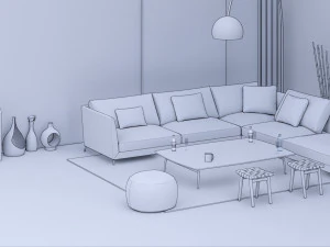 revit family setting area 3D Model