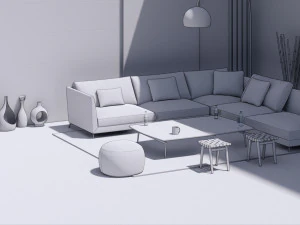 revit family setting area 3D Model