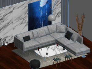 revit family setting area 3D Model