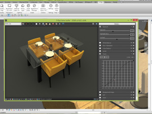revit dinning table with chairs 3d Modelo 3D