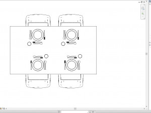 revit dinning table with chairs 3d Modelo 3D