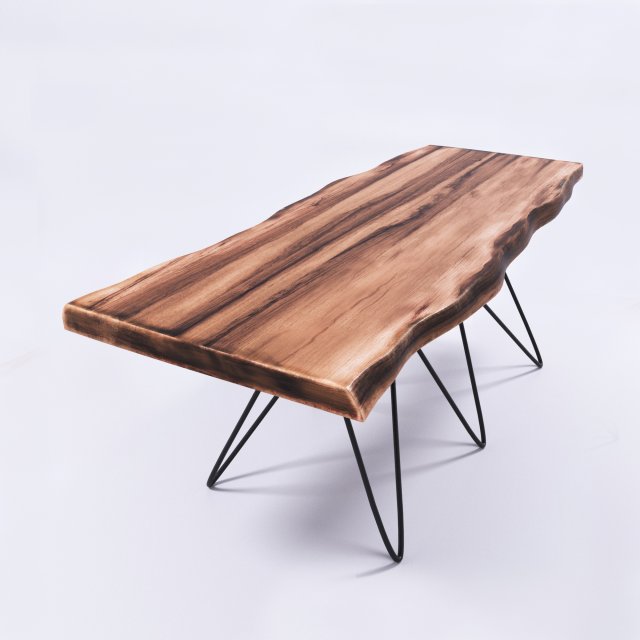 wood table Modèle 3D .c4d .max .obj .3ds .fbx .stl .blend