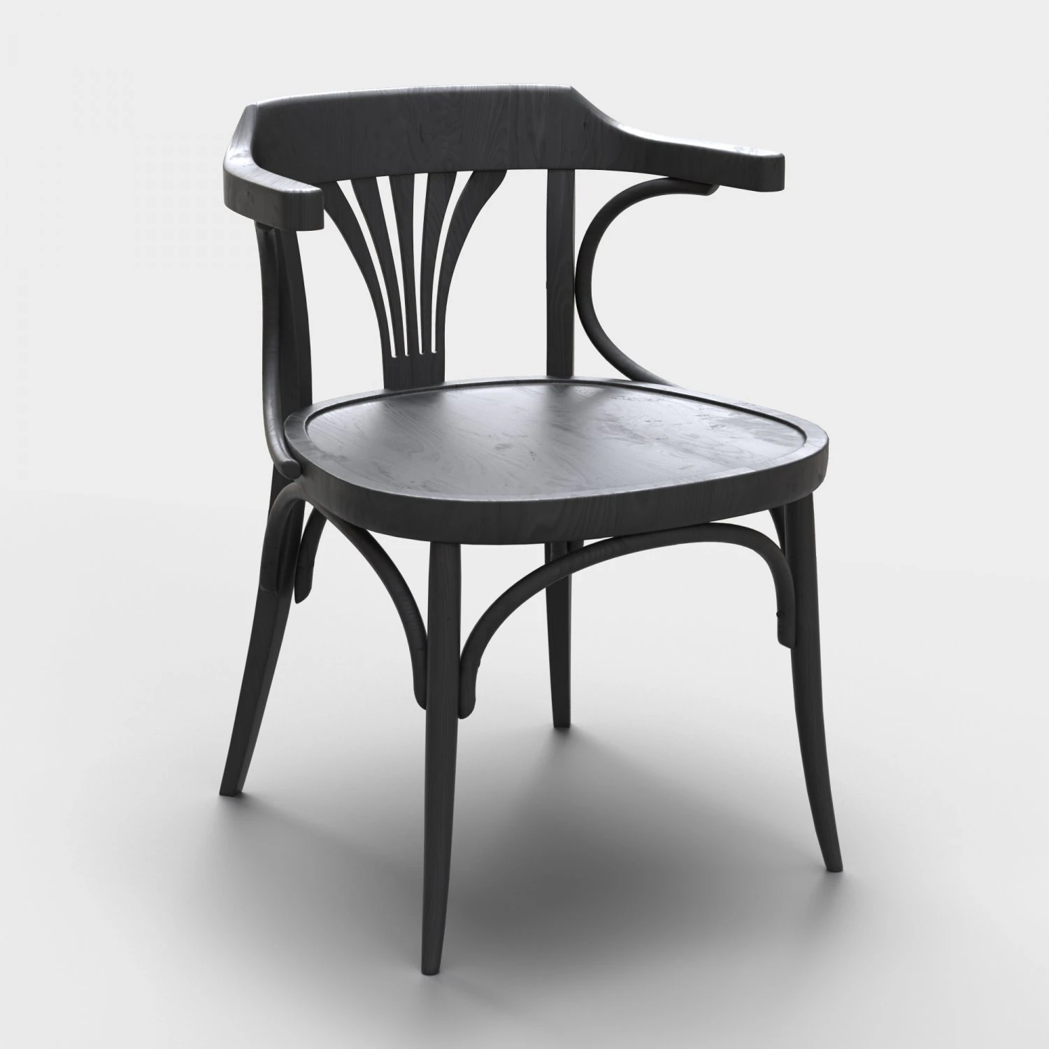 thonet chair 3D Model .c4d .max .obj .3ds .fbx .stl .blend 