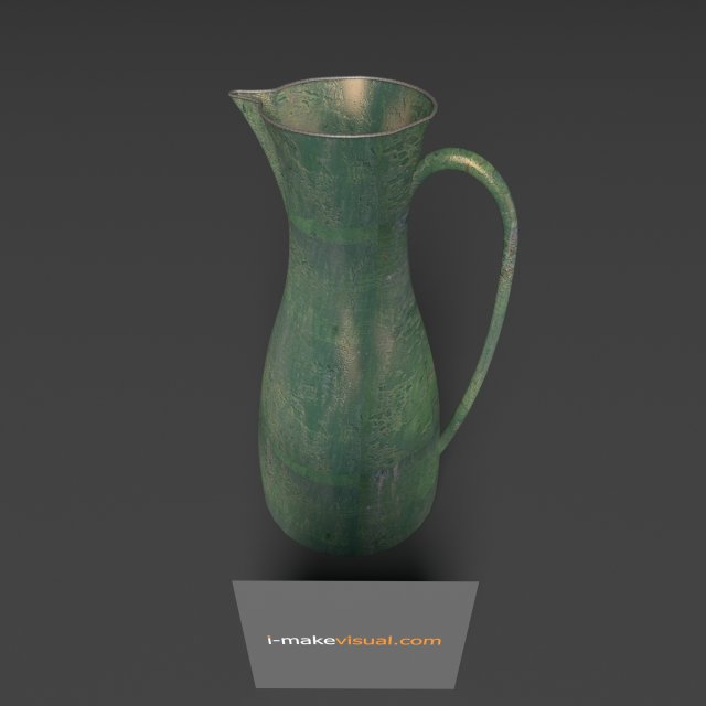 water can old copper - v-ray ready 3D 모델 .c4d .max .obj .3ds .fbx .stl .blend 